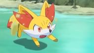 Fennekin in the anime (Image via The Pokemon Company)